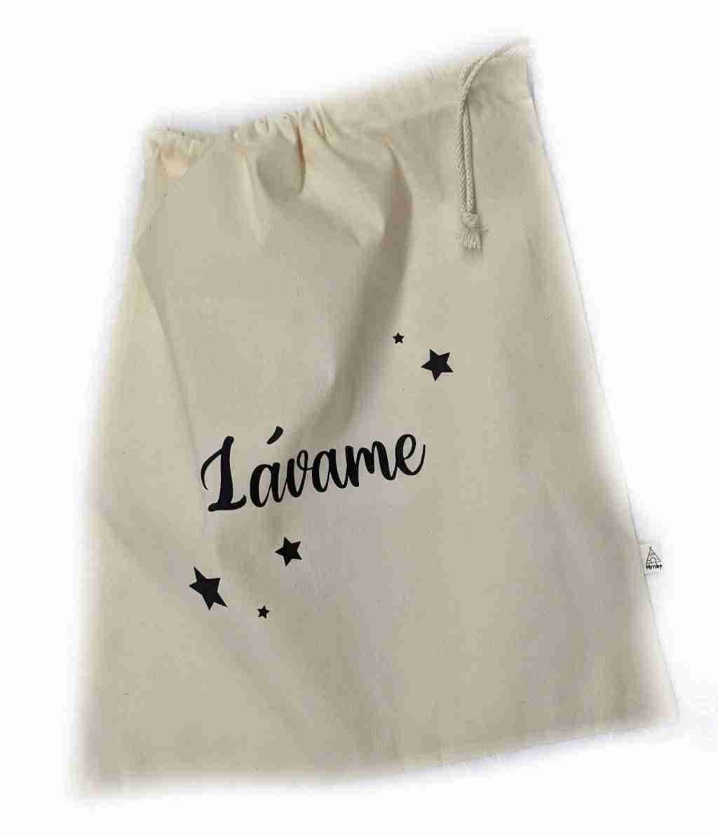 Bolsa de tela para la muda · Lavame