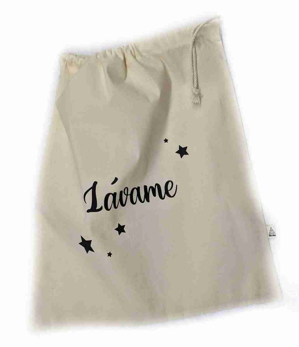 Bolsa de tela para la muda · Lavame