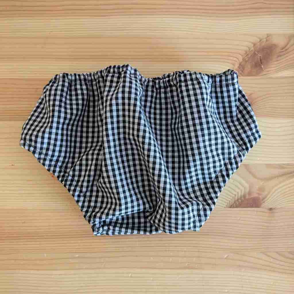 Cubrepañal Black vichy — 1